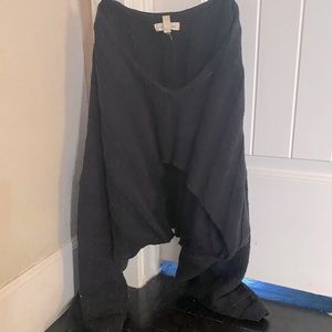 UO black knit cropped sweater